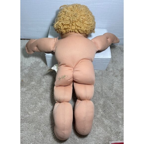 Cabbage Patch Kid Boy Doll Wheat Loop Hair Green Eyes Freckles #2 HM 1984 - Picture 10 of 16